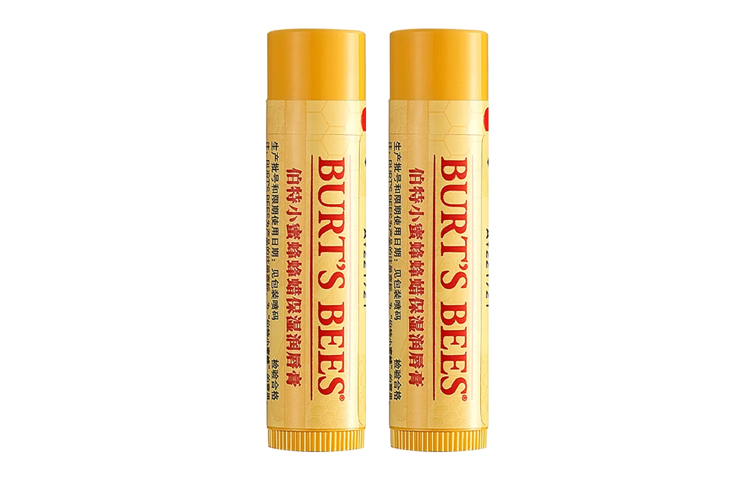 BURT'S BEES Бальзам для губ American Bert Bee Ace увлажняющий, предотвращает сухость и трещины, 4.25 г, Peach 4.25g+Grapefruit 4.25g — фото 2