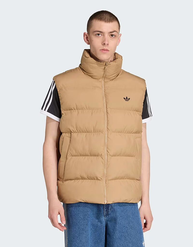 

Жилет-пуховик Tonal из картона Adidas Originals, бурый