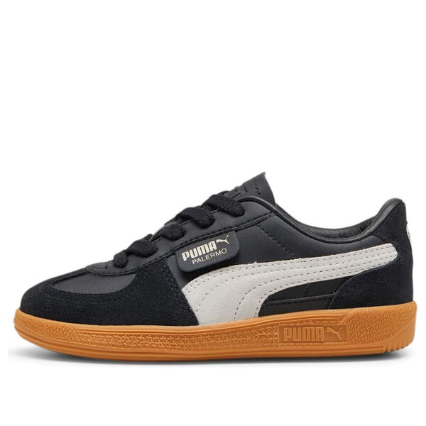 

Кроссовки palermo leather 'black feather grey gum' Puma, черный