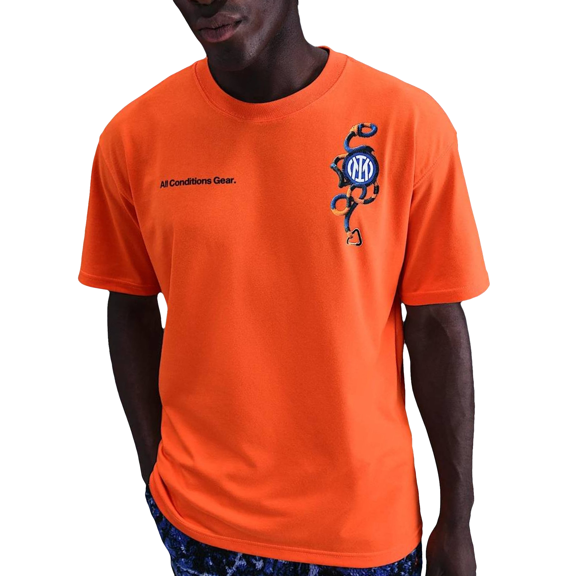 Футболка ACG Quick Dry мужская FC Internazionale Milano Nike, safety оранжевый — фото 2