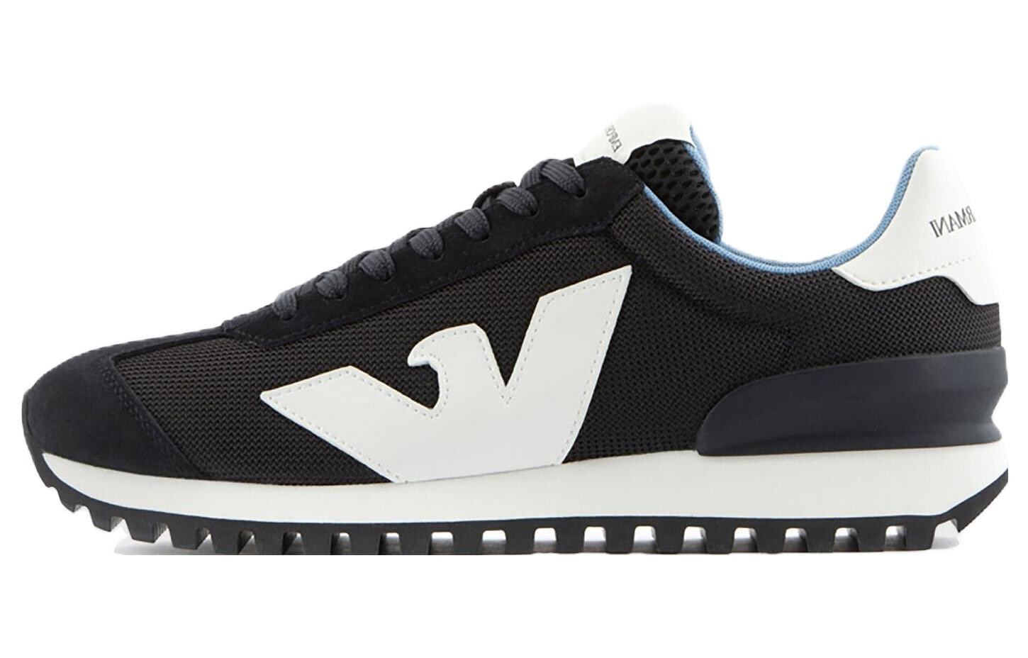 

Кроссовки EMPORIO ARMANI Lifestyle Shoes Men Low-top Navy, темно-синий