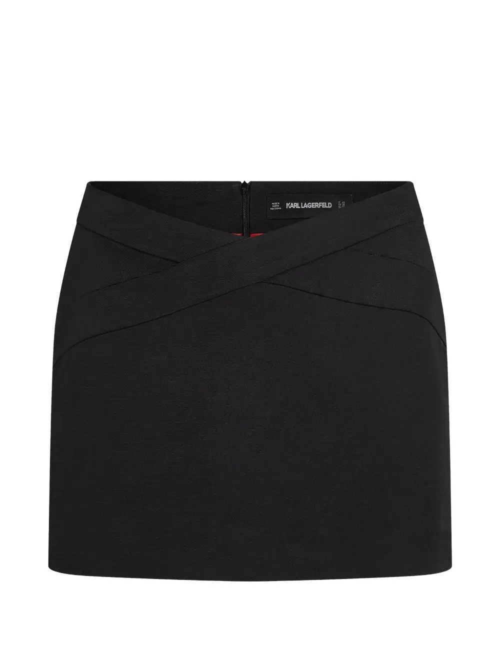 

Мини-юбка на молнии Karl Lagerfeld, черный