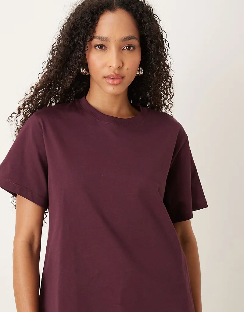 

Футболка свободного кроя Nobody's Child бордового цвета