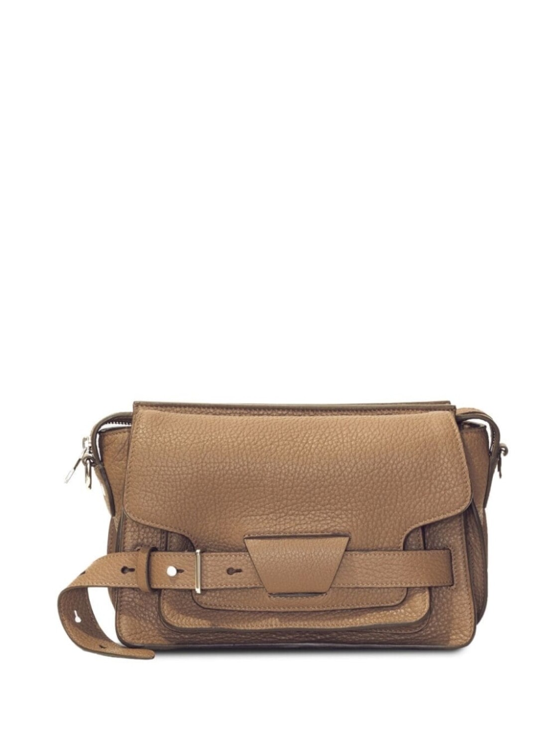 

Proenza Schouler Beacon leather saddle bag, коричневый
