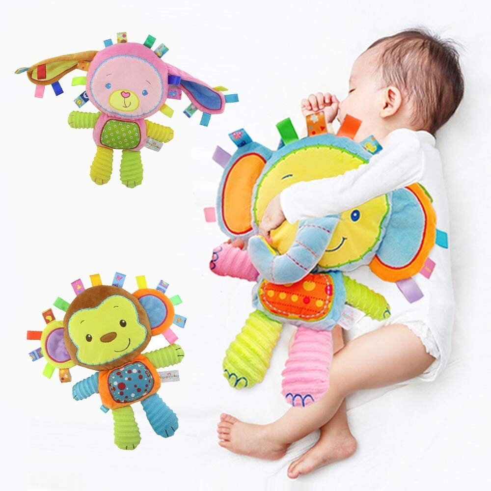 

Loveys for Babies, мягкая плюшевая игрушка со слоном и защитное одеяло с кроликом