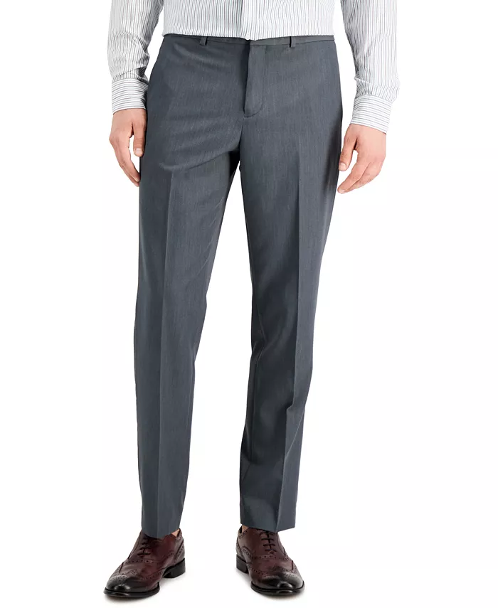 

Мужские брюки Modern-Fit Stretch Solid Resolution Perry Ellis Portfolio, серый