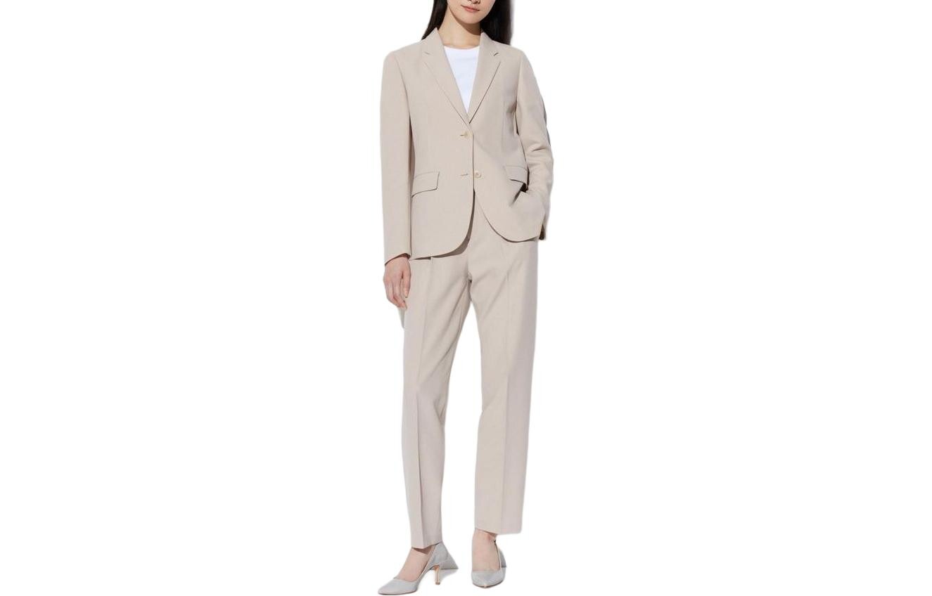 

Дубль Деловой костюм женский бежевый Uniqlo