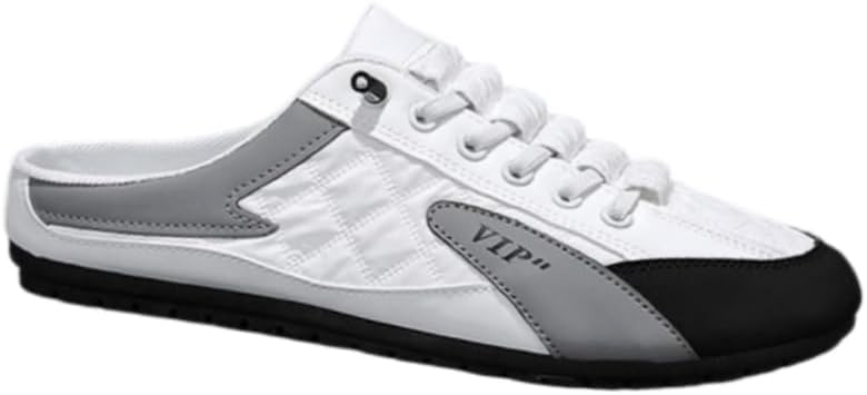 

Мужские тапочки и повседневная обувь большого размера - стильный комфорт с комплектом свободных полу-брюк Spkfhd, белый