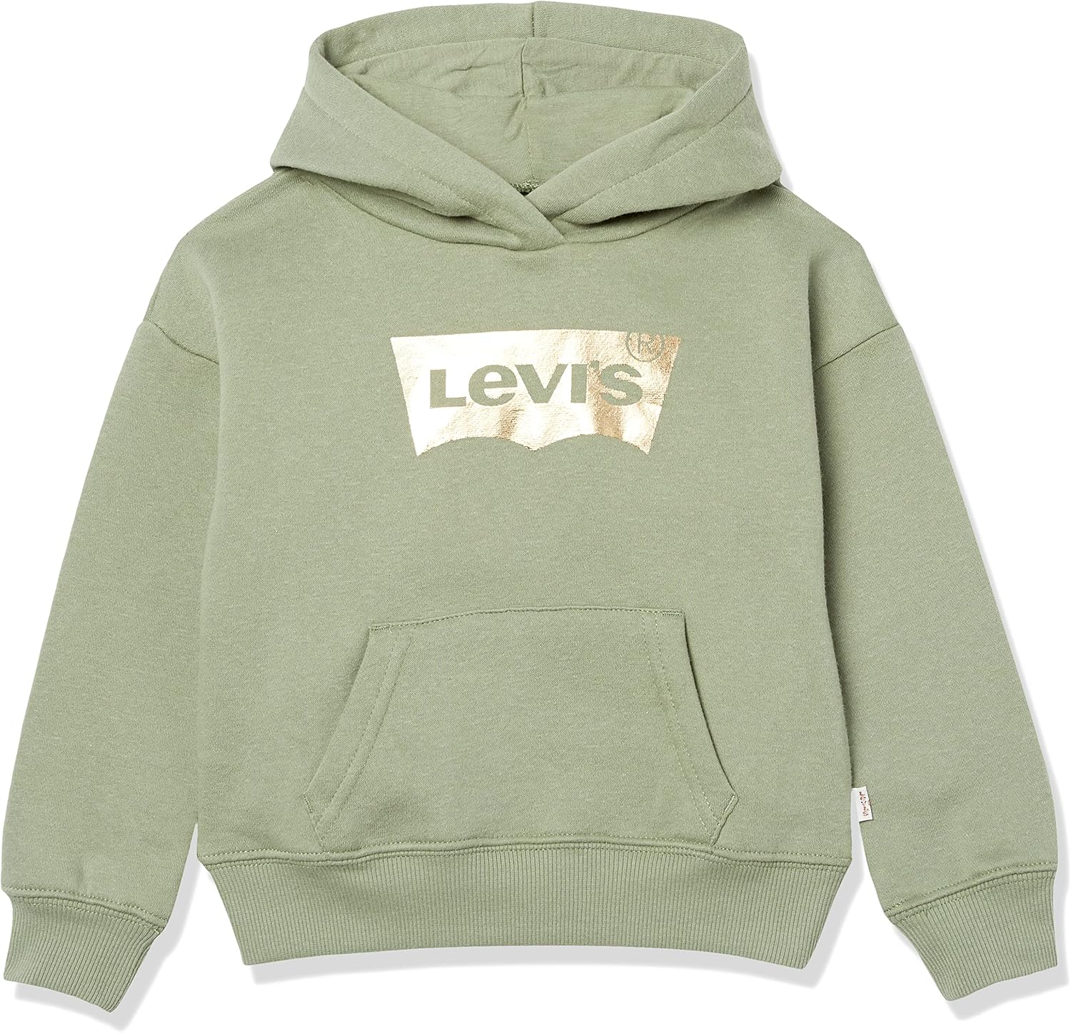

Толстовка с капюшоном Levi's для девочек с высокой талией, Hedge Green