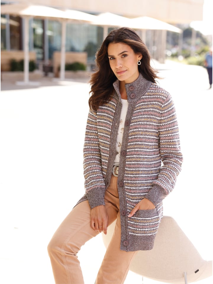 

WITT WEIDEN Кардиган темно-бежево-кремового цвета