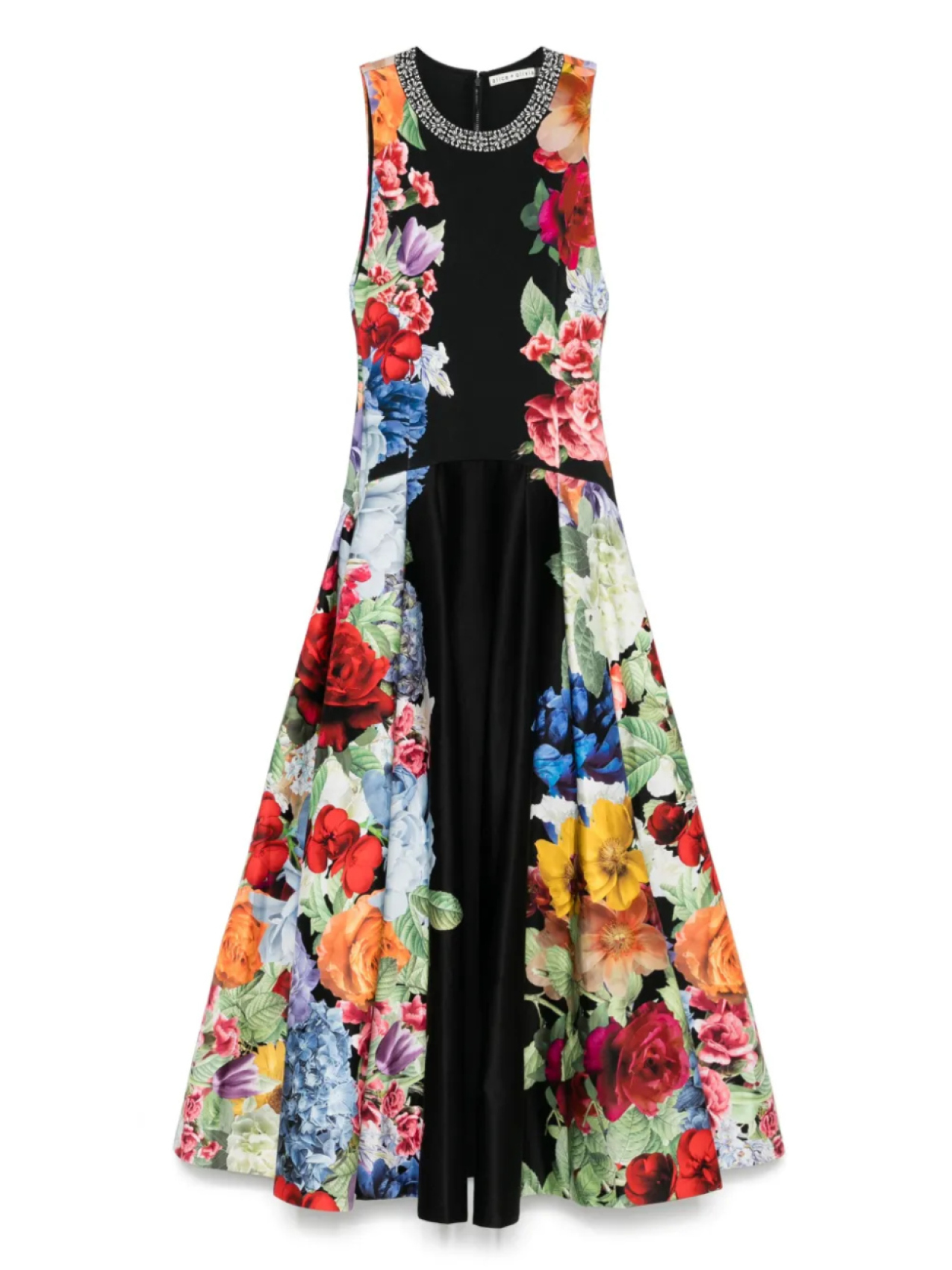 

Платье миди Alice + olivia Adley, черный