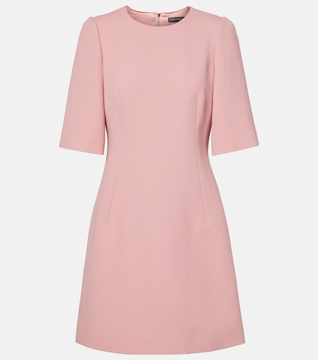 

Мини-платье из натуральной шерсти Dolce&Gabbana, Rosa Polvere Scuro