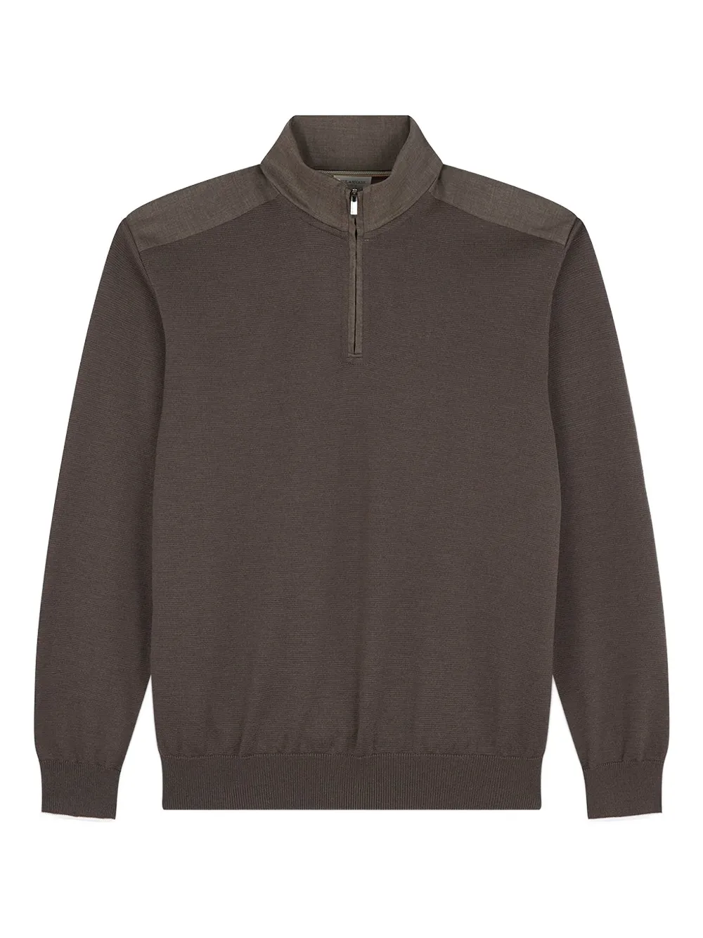 

Поло с длинными рукавами из шерсти Paul & Shark, коричневый