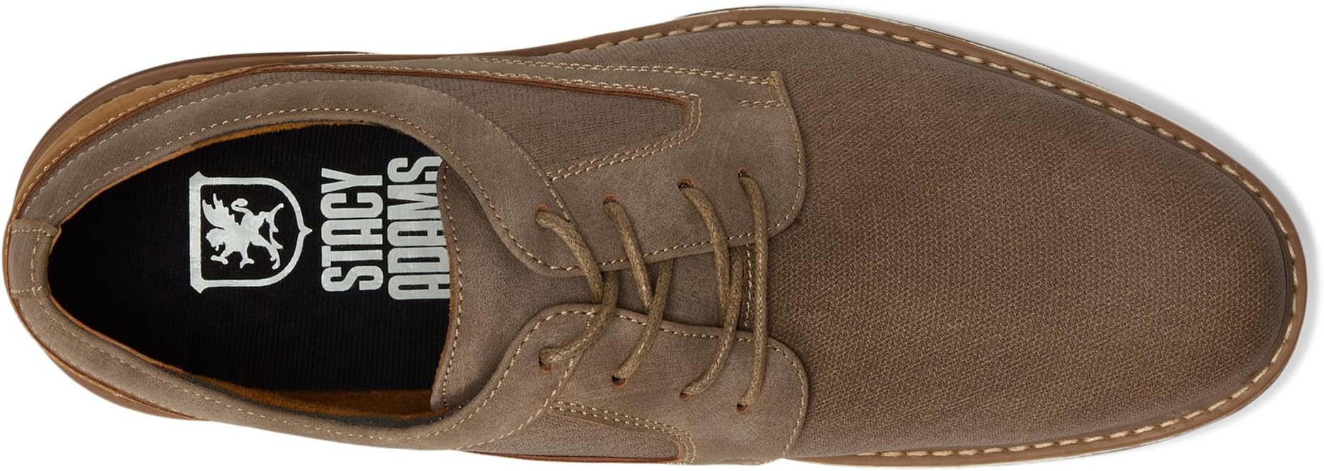 Оксфорды Stacy Adams Phineas Plain Toe Lace-Up, серо-коричневый — фото 2