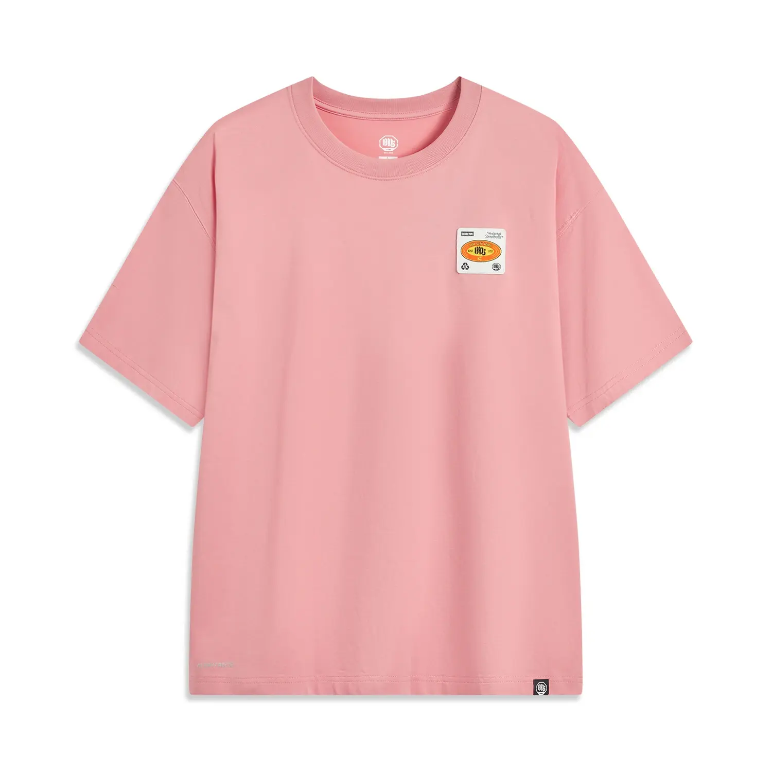 

LINING Футболка мужская абрикосовая розовая, Розовый, LINING Футболка мужская абрикосовая розовая