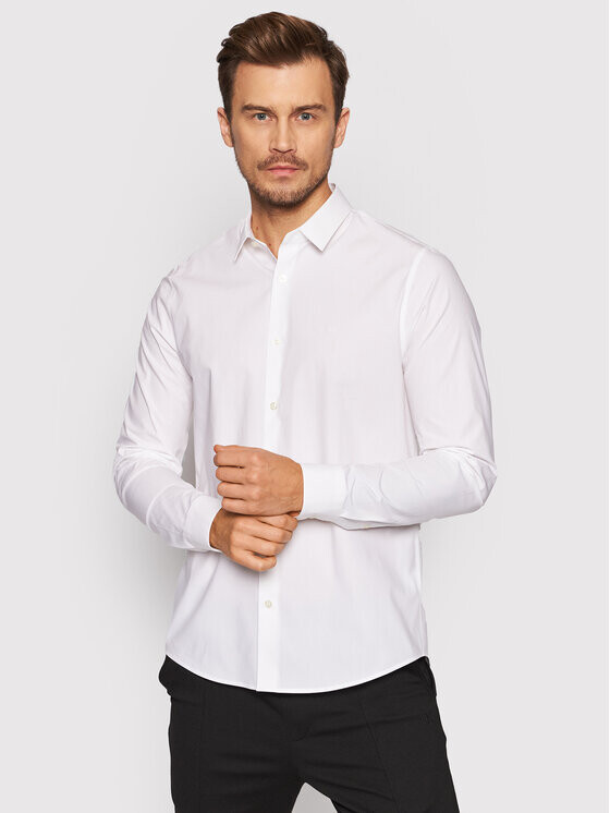 

Рубашка узкого кроя Calvin Klein, белый