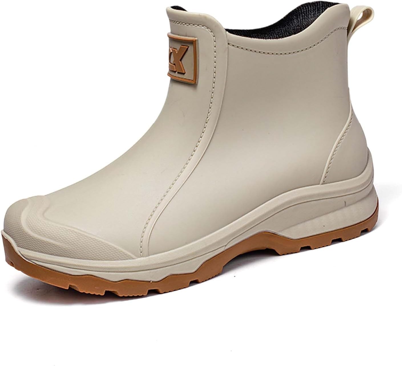 

Мужские дождевые обувь для активного отдыха, удобные резиновые ботинки, идеальные для садоводства, рыбалки, походов и Generic, бежевый