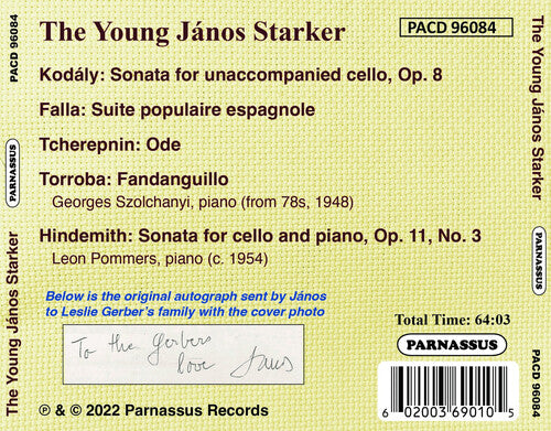 

CD диск Starker, Janos: The Young Janos Starker