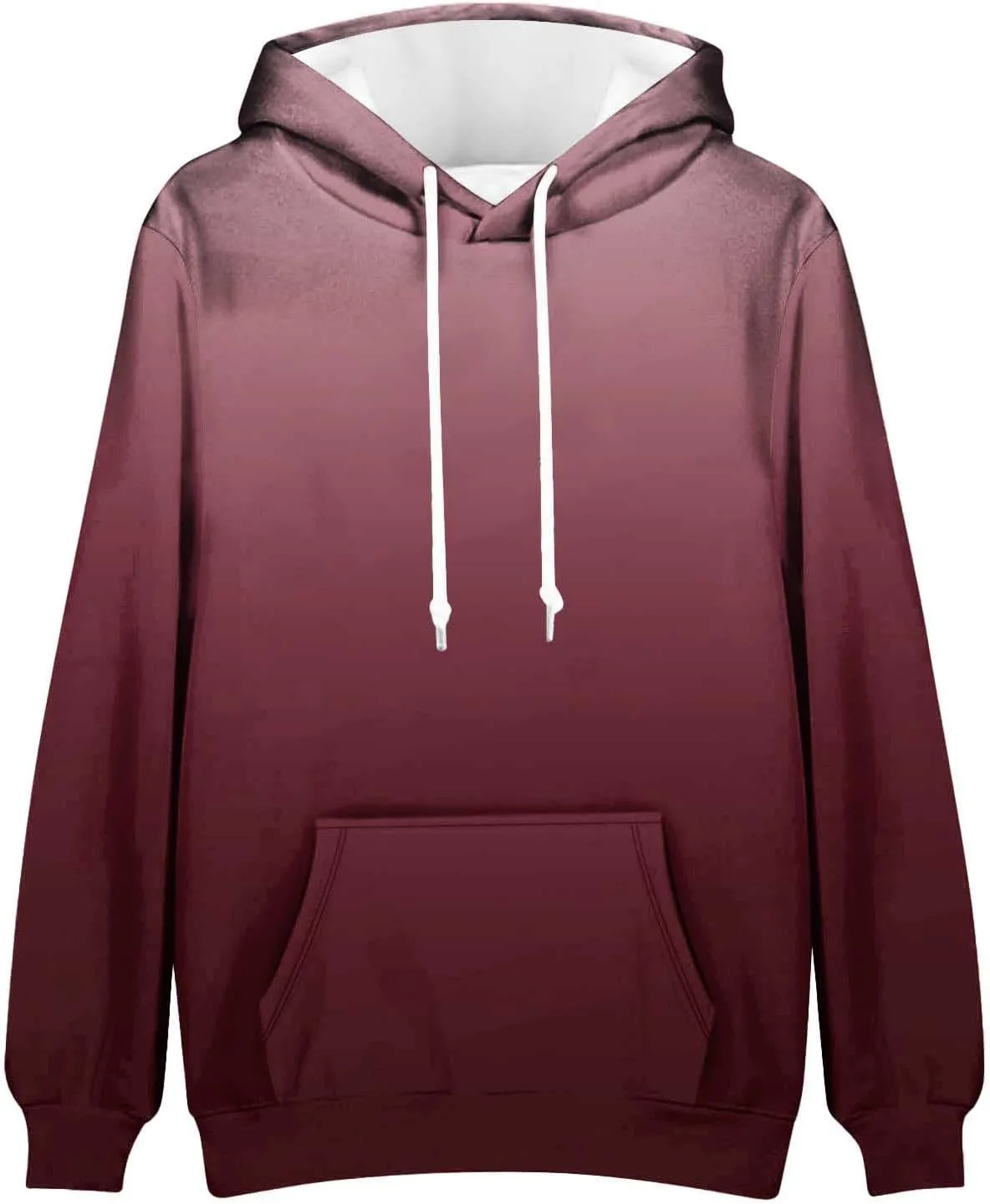 Толстовка мужская Lining Velvet с градиентным принтом, капюшон и карманы — фото 4
