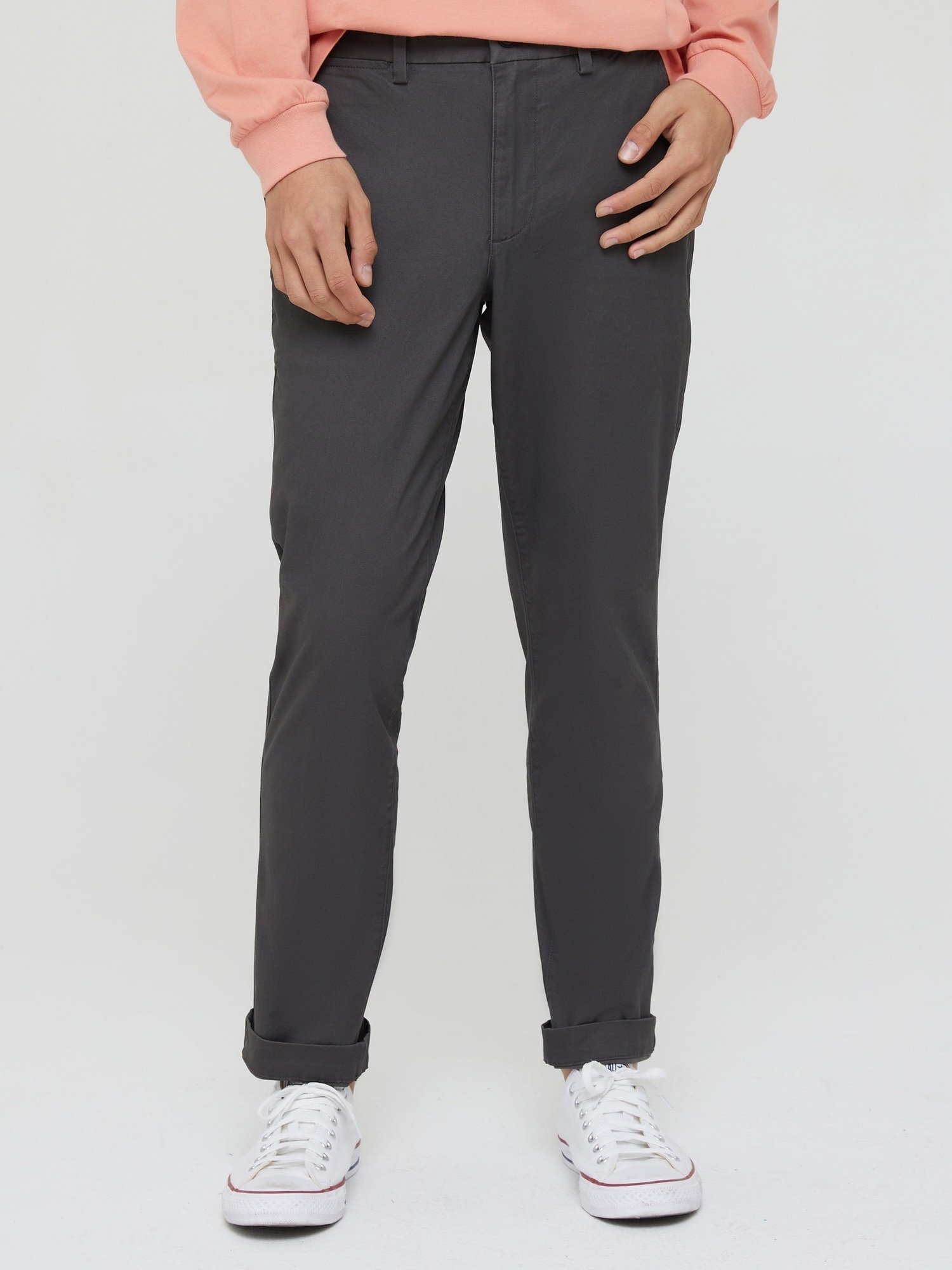 Брюки Gapflex Essential Khaki Slim Fit Gap, SOFT_BLACK