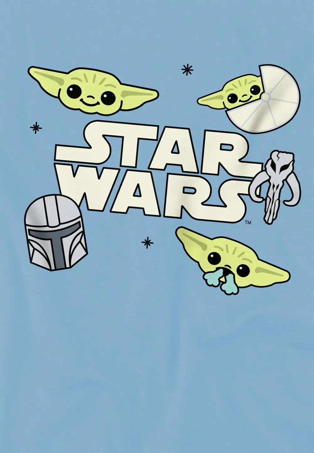 Детская футболка Star Wars с принтом, нежно-голубой — фото 2