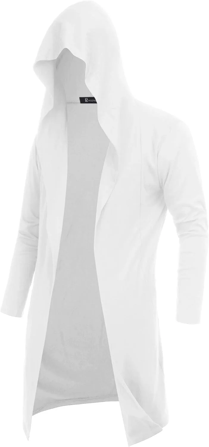 

Мужской длинный кардиган с капюшоном и карманами RAGEMALL