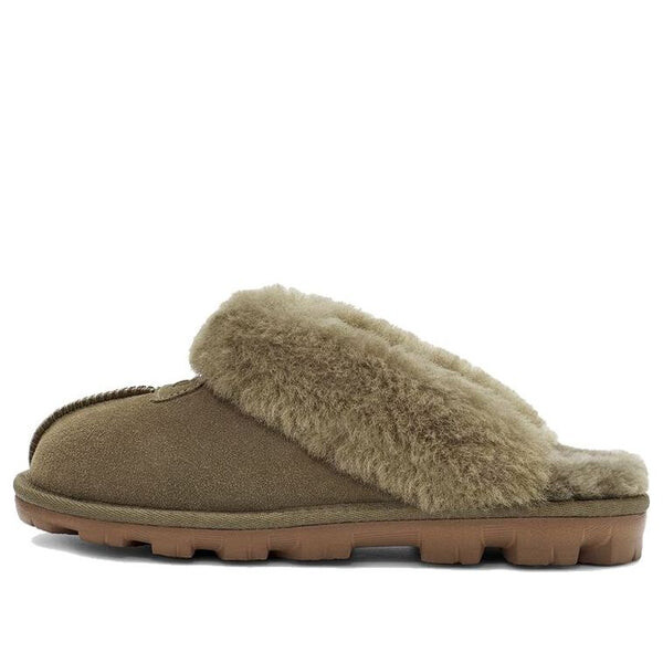 Модные босоножки кокетливые тапочки Ugg, зеленый