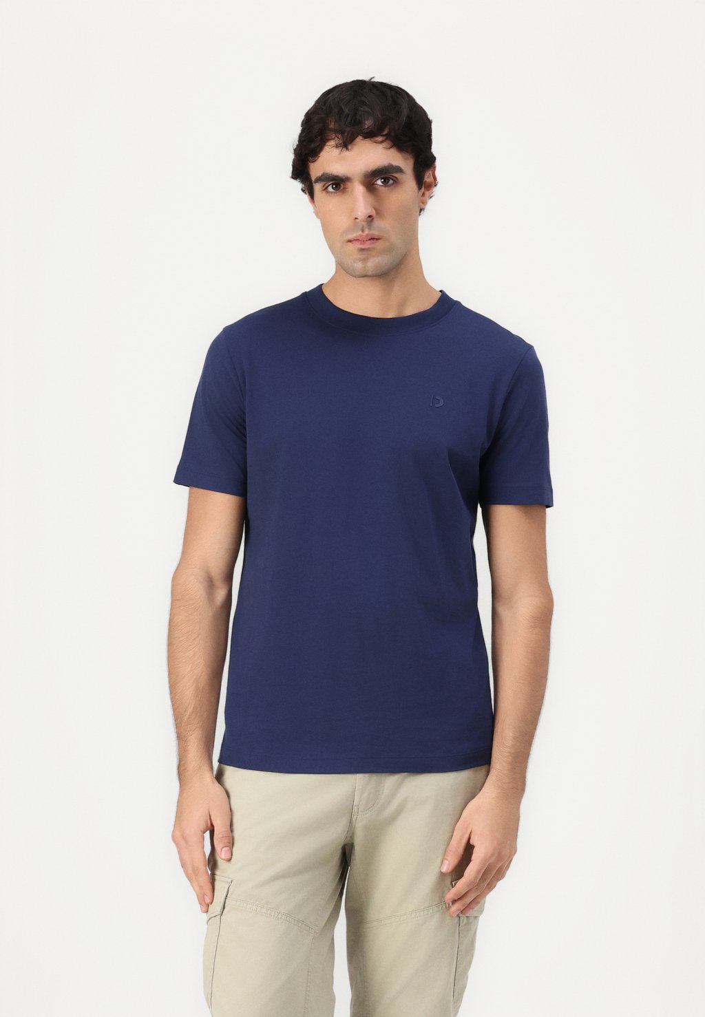 

Базовая футболка ROUNDED HEM TOM TAILOR DENIM, темно-синий