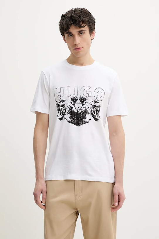 

Хлопковая футболка durro HUGO, белый