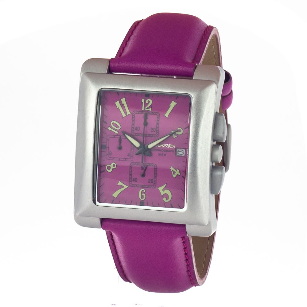 

Мужские часы Chronotech Leather, фиолетовый