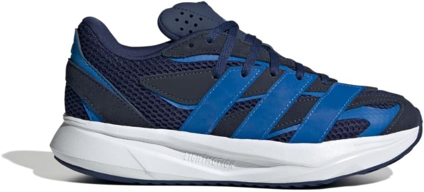 Кроссовки adidas для мальчиков Lightblaze на шнуровке, синий/фиолетовый/темно-синий — фото 2