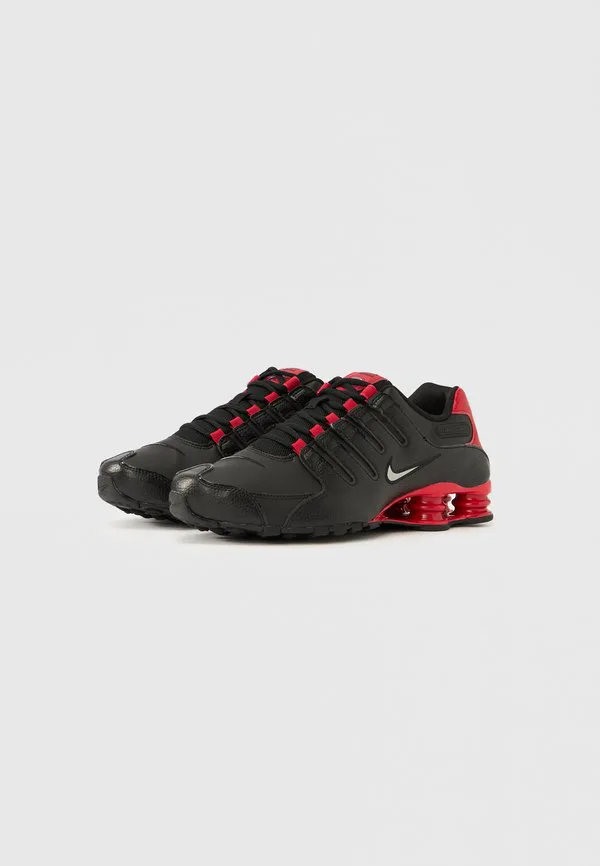 Кроссовки shox nz eu Nike Sportswear, Black/Silver-Coloured/Gym Red — фото 2