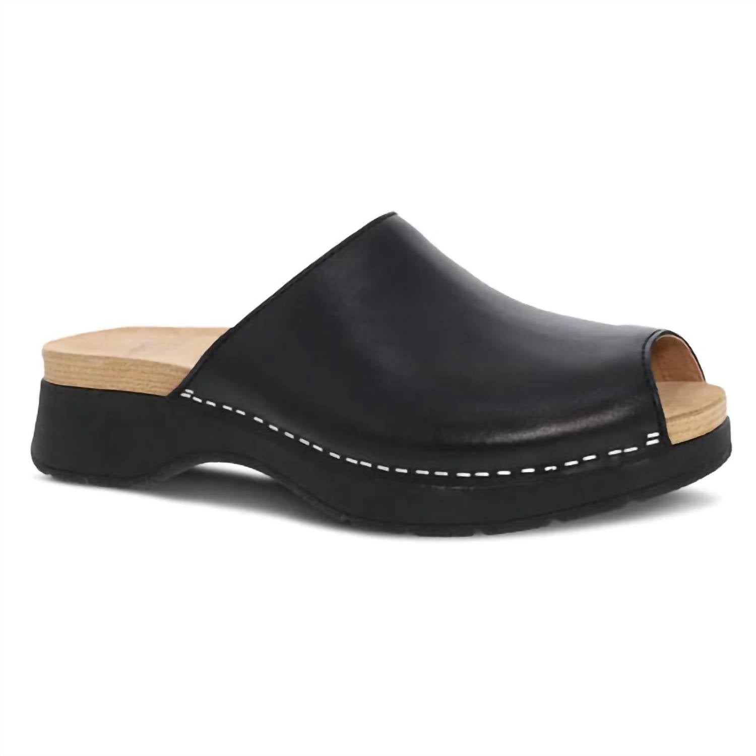 Женские мюли Ravyn Peep-Toe черного цвета dansko