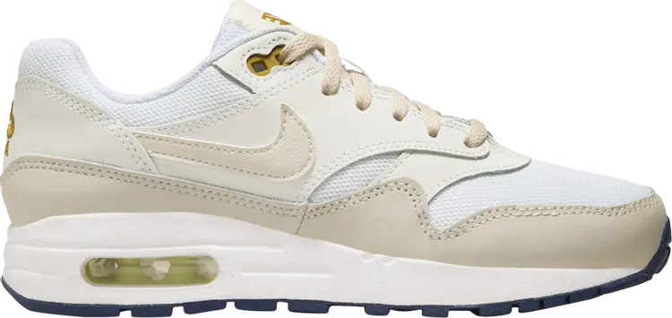 

Кроссовки Air Max 1 GS 'White Bronzine', белый