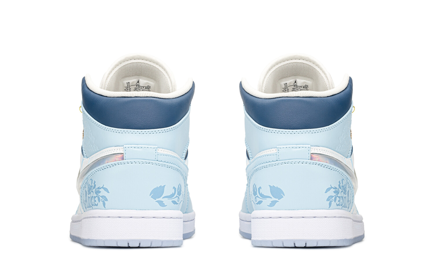 

Jordan Air Jordan 1 винтажные баскетбольные кроссовки женские, Blue/White