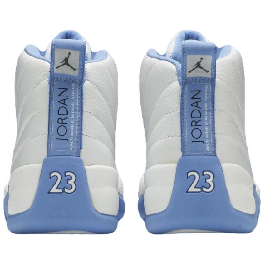 Кроссовки Air Jordan 12 Vintage Basketball Shoes Men High-top White, белый — фото 4