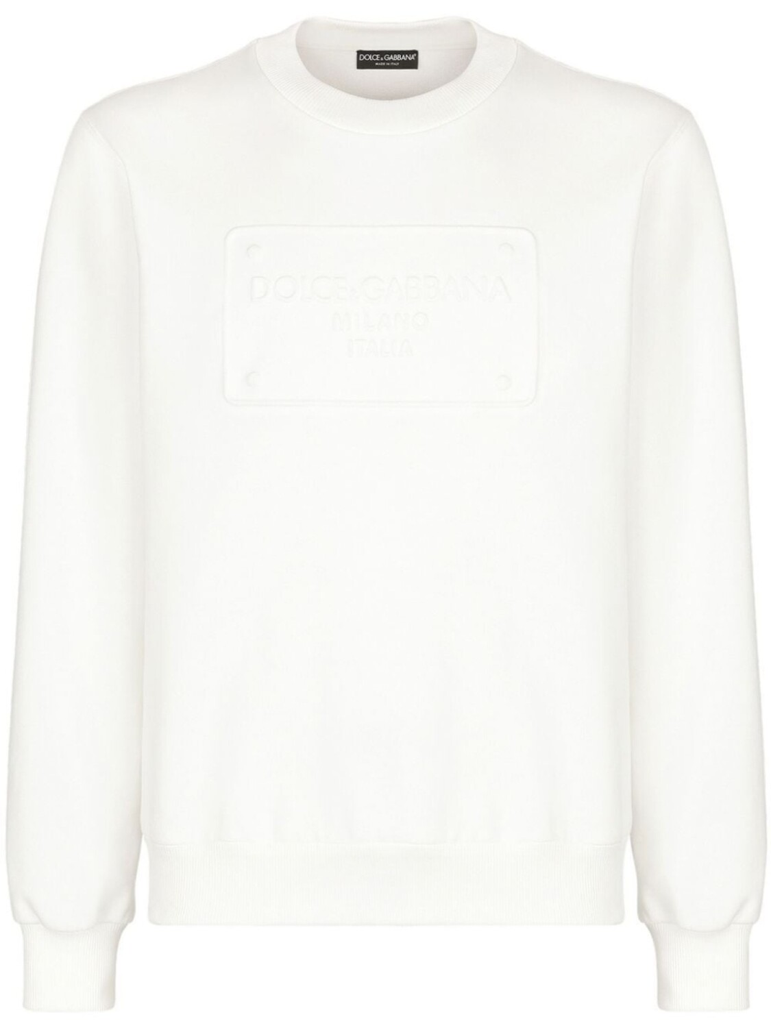 

Dolce & Gabbana толстовка с тисненым логотипом DG, белый