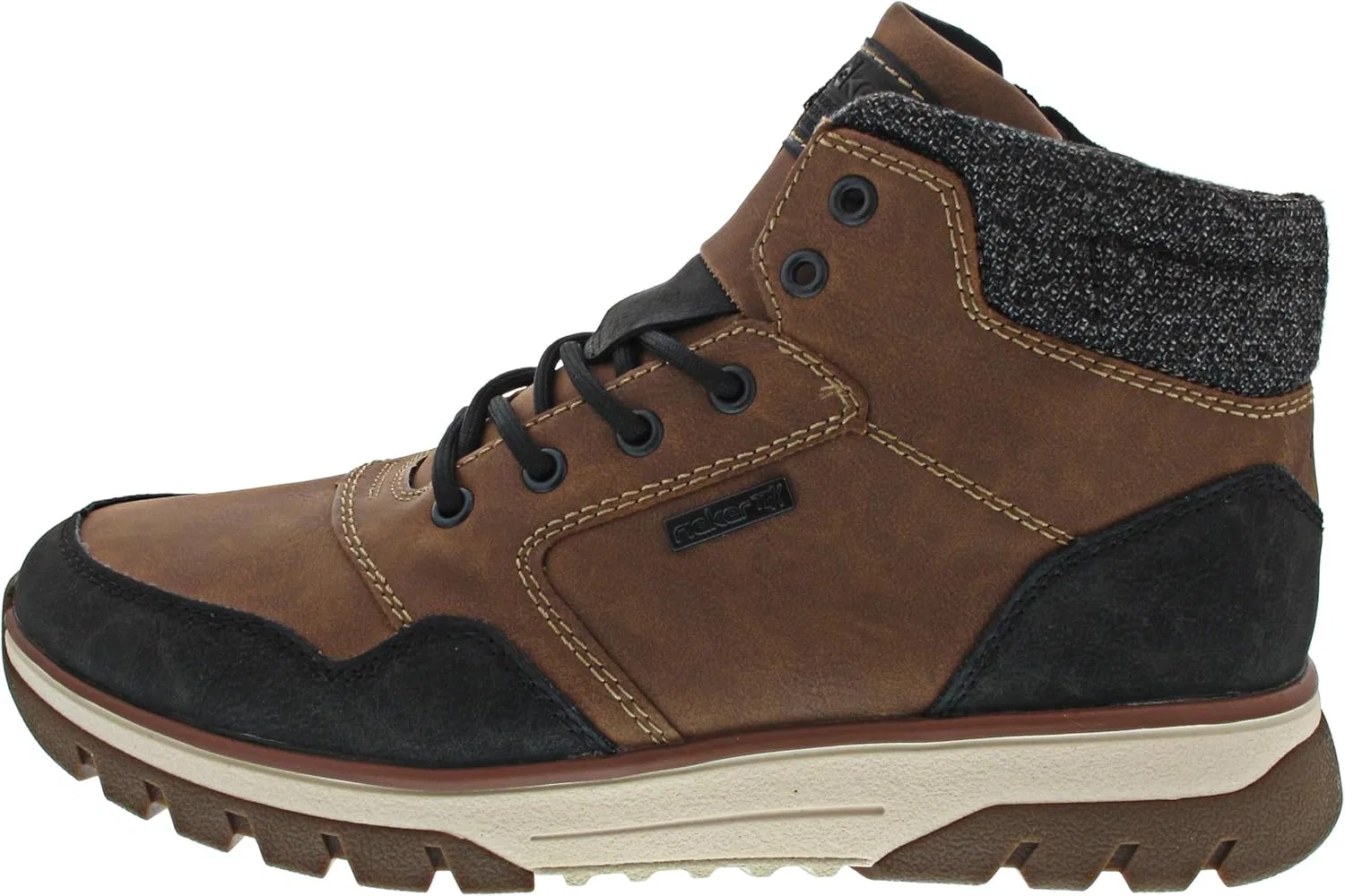 Мужские ботинки Rieker B9340 на шнуровке, Brown 24