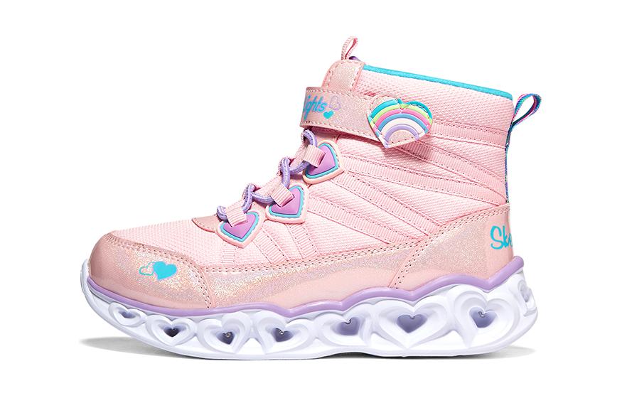 

Детские кроссовки Heart Lights GS High-top розовые/разноцветные Skechers