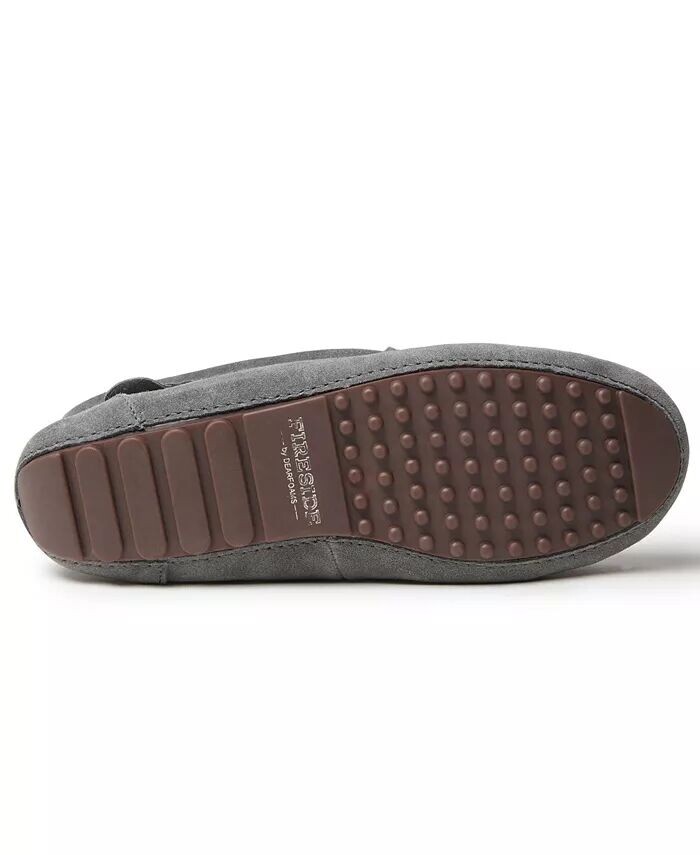 Тапочки-мокасины из натуральной овчины Dearfoams Fireside By Women's Mel, серый — фото 4
