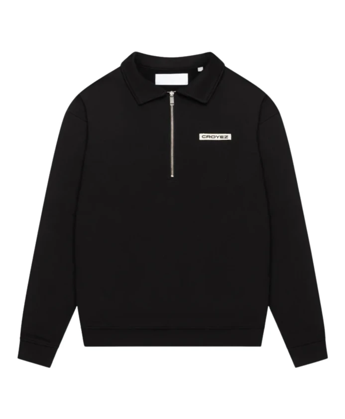 

Свитер с застежкой-молнией до середины груди, соответствующий правилам этикета. Croyez, черный