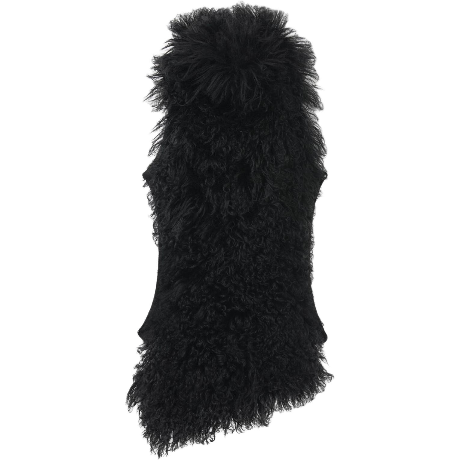

Безрукавка из овчины Alexander McQueen, черный