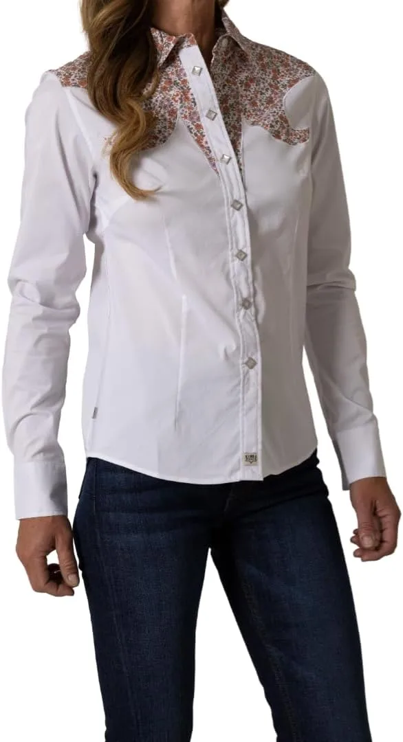 

Женская рубашка Kimes Ranch Alice Western Snap с винтажным кокеткой и цветочным принтом