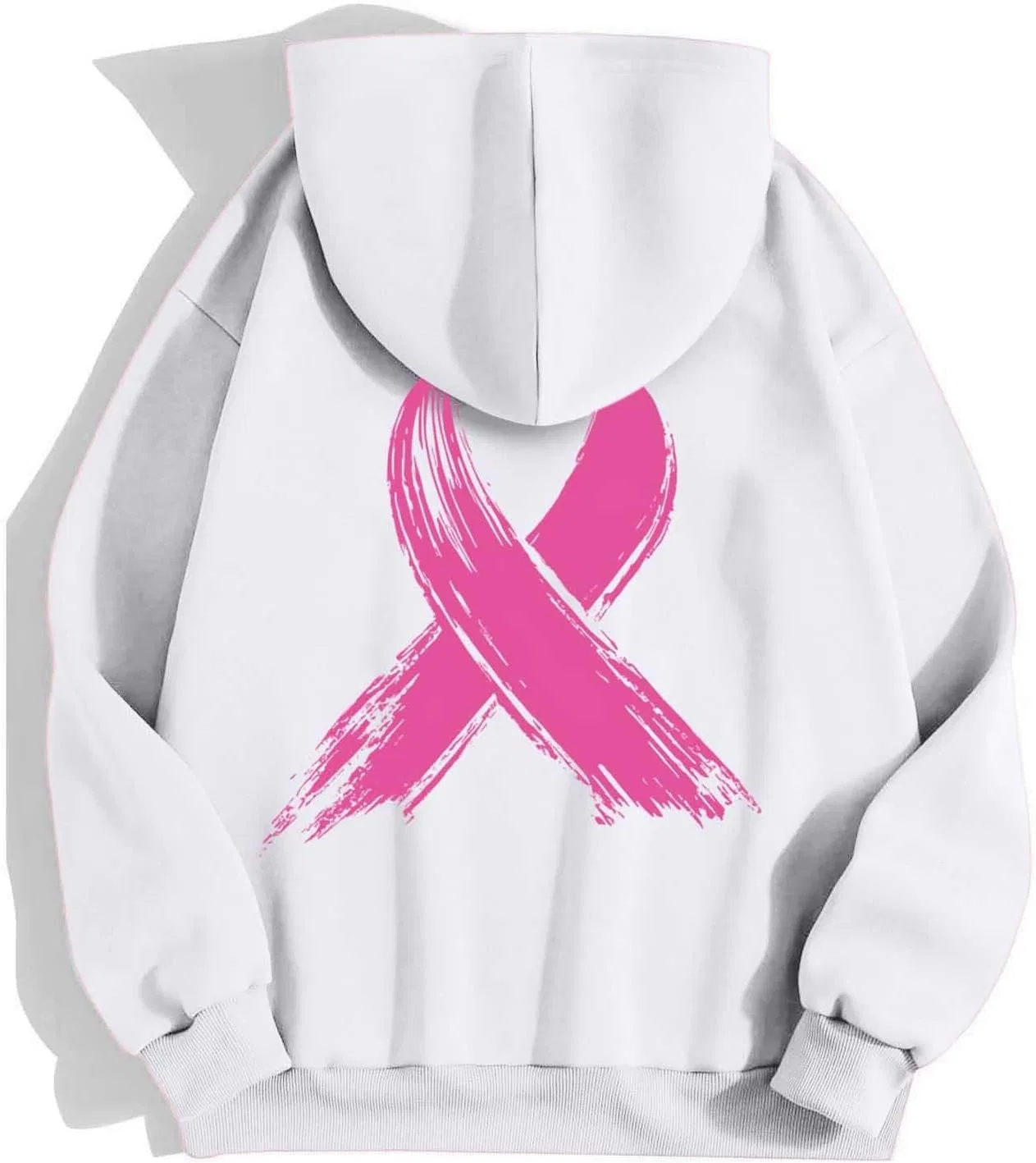 Толстовка на молнии, женская, Pink Ribbon, цвет White 5 — фото 3