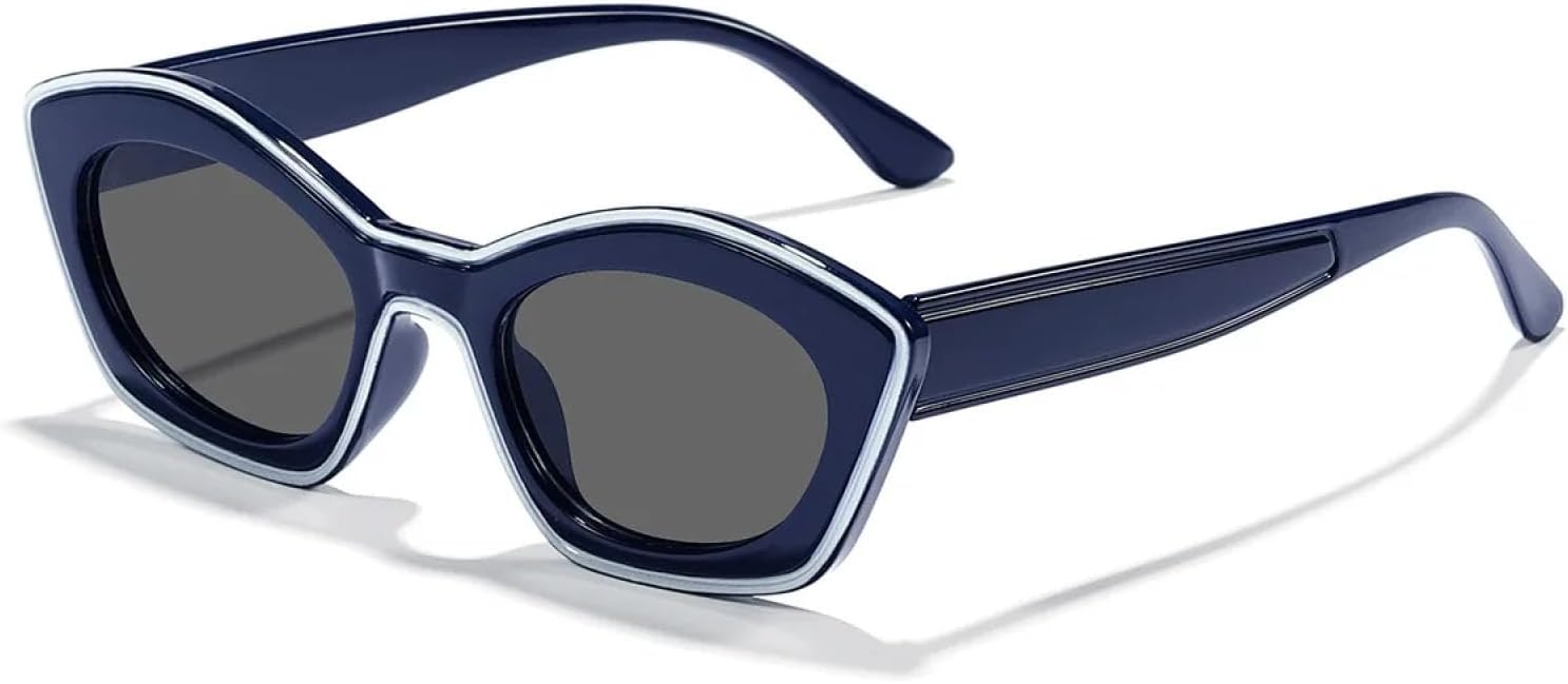 

Солнцезащитные очки с защитой от УФ-излучения UV400 | Линзы цвета «кошачий глаз» | Для женщин и мужчин, для занятий спортом на открытом воздухе и вождения DSVIGF, Blue