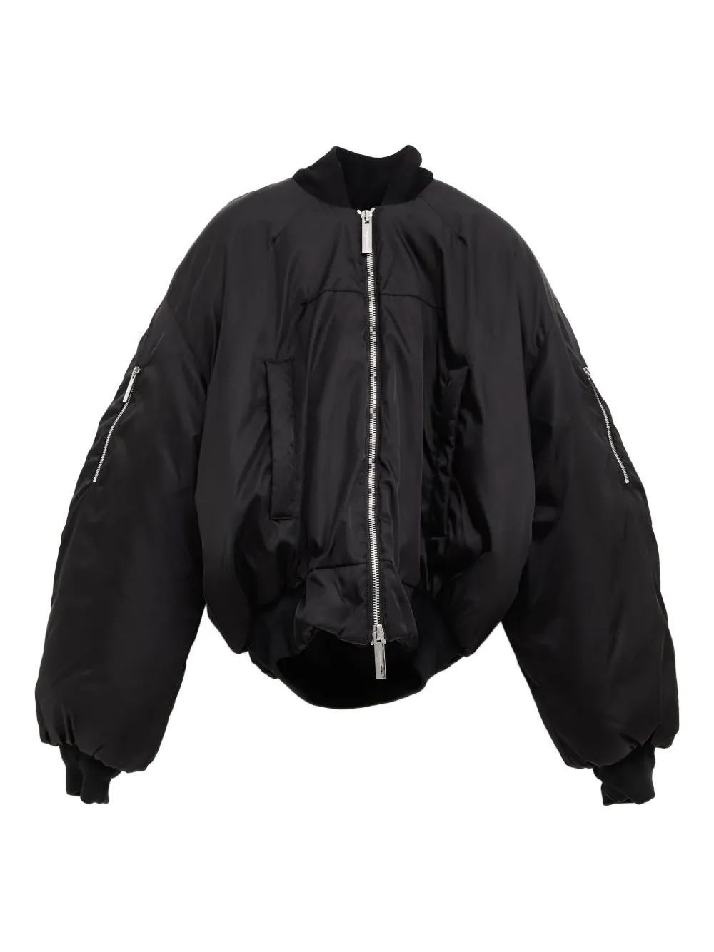 

Бомбер на молнии Matiéres, черный