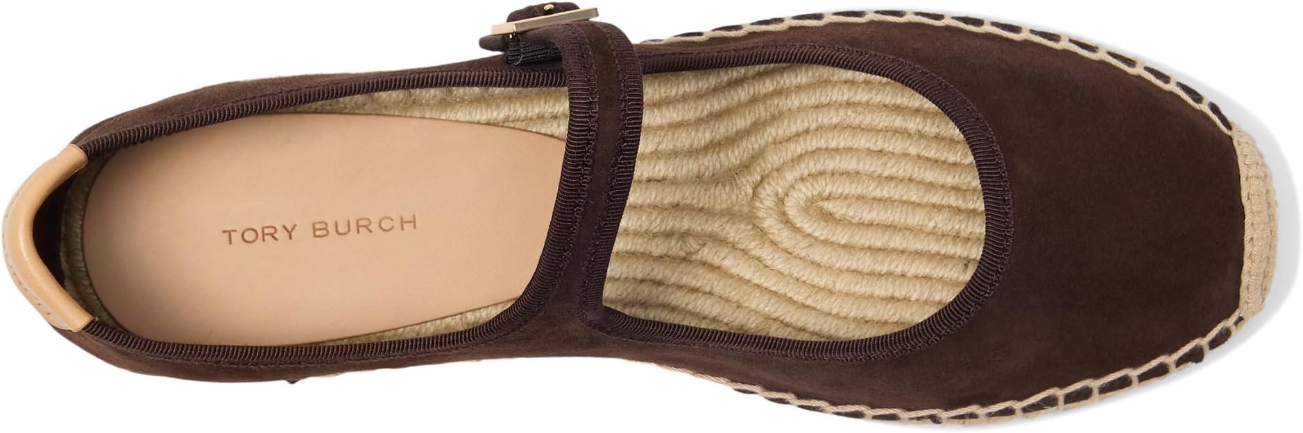 Балетки Tory Burch Mary Jane Espadrille, цвет Dark Cocoa/Dark Cocoa/Natural — фото 2