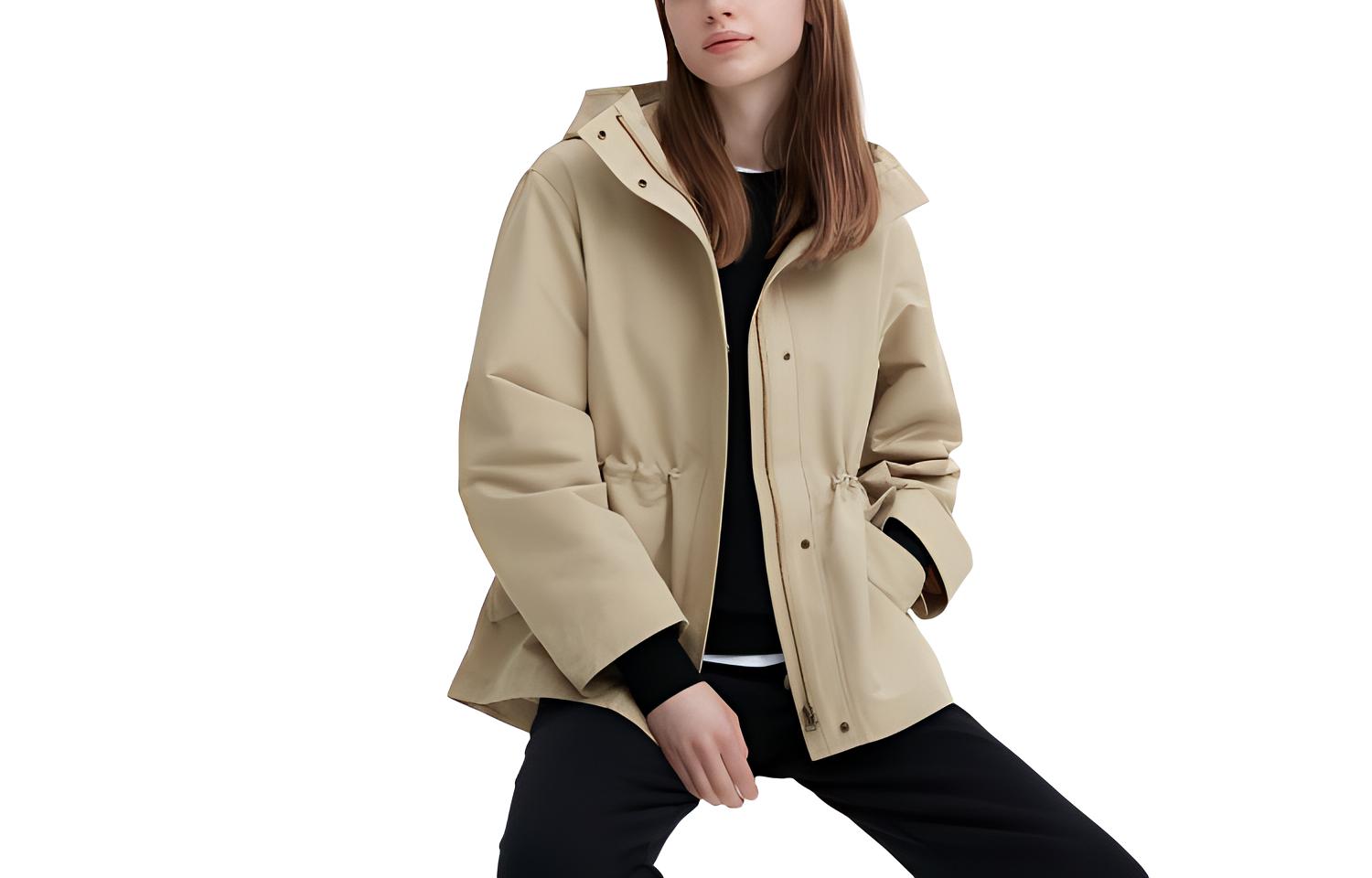 

UNIQLO Женская куртка золотистого песка, Gold Sand
