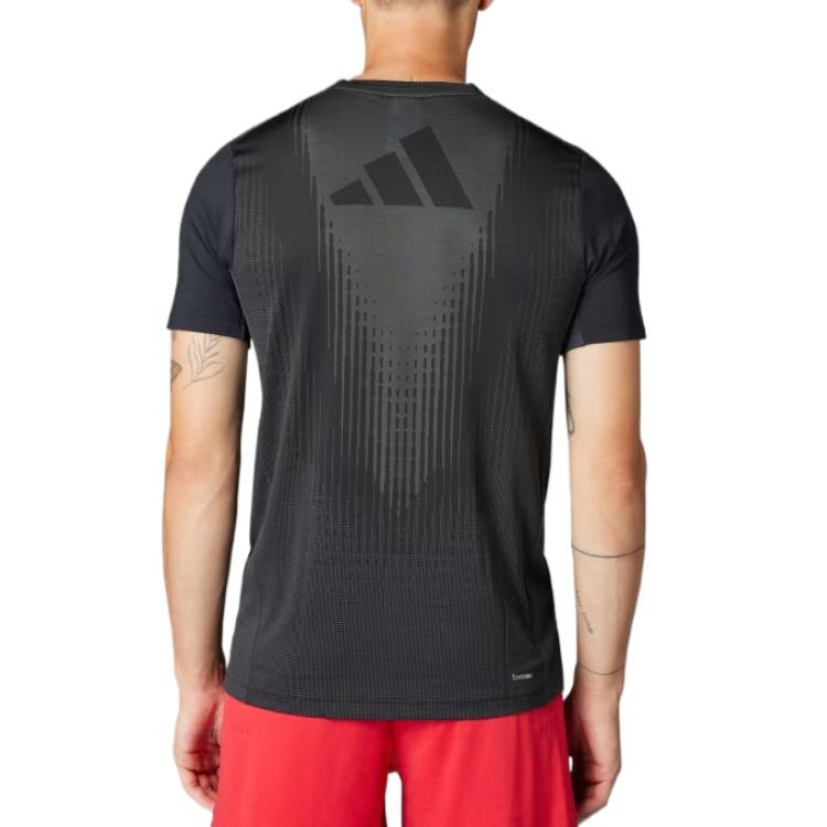 Футболка Airchill с доставкой для участников AdiClub Adidas, черный/серый — фото 4