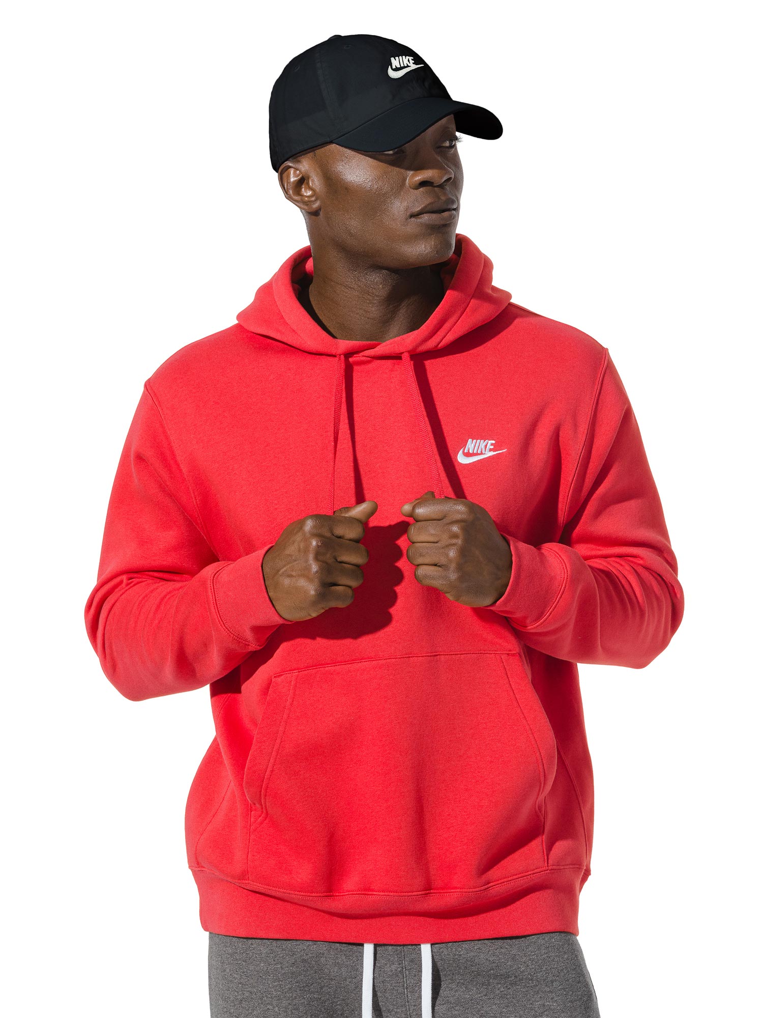 

Толстовка Nike M CLUB HOODIE PO BB, красный